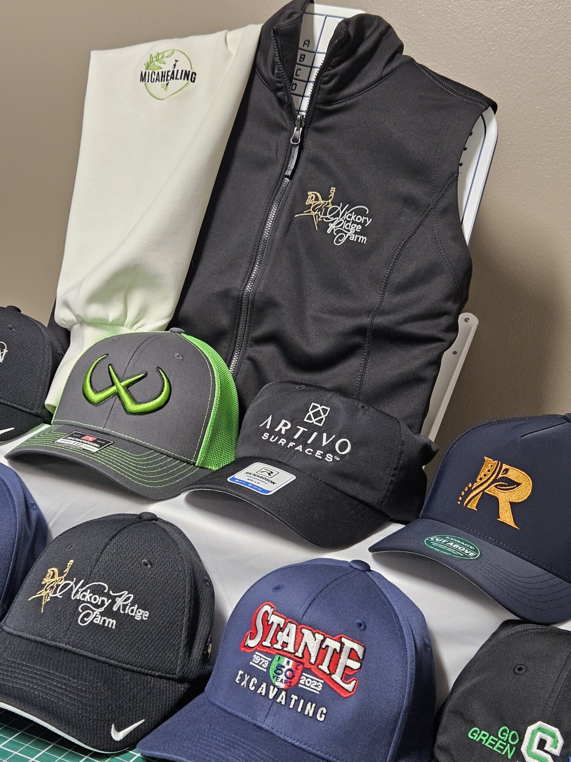 Custom embroidery and apparel decoration